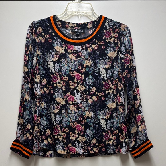 Anthropologie Rdalamal Tops - Anthropologie Rdalamal Black Floral Blouse Size 4
